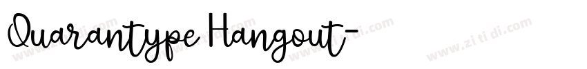 Quarantype Hangout字体转换